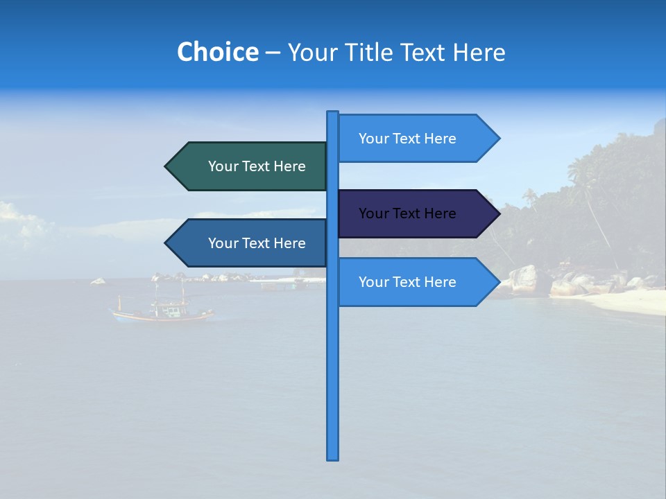 Island Ocean Beach PowerPoint Template