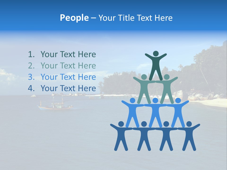 Island Ocean Beach PowerPoint Template