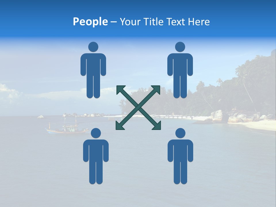 Island Ocean Beach PowerPoint Template