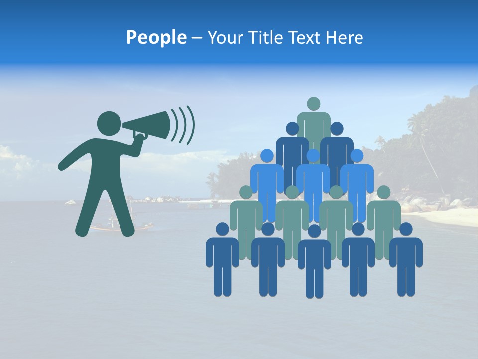 Island Ocean Beach PowerPoint Template