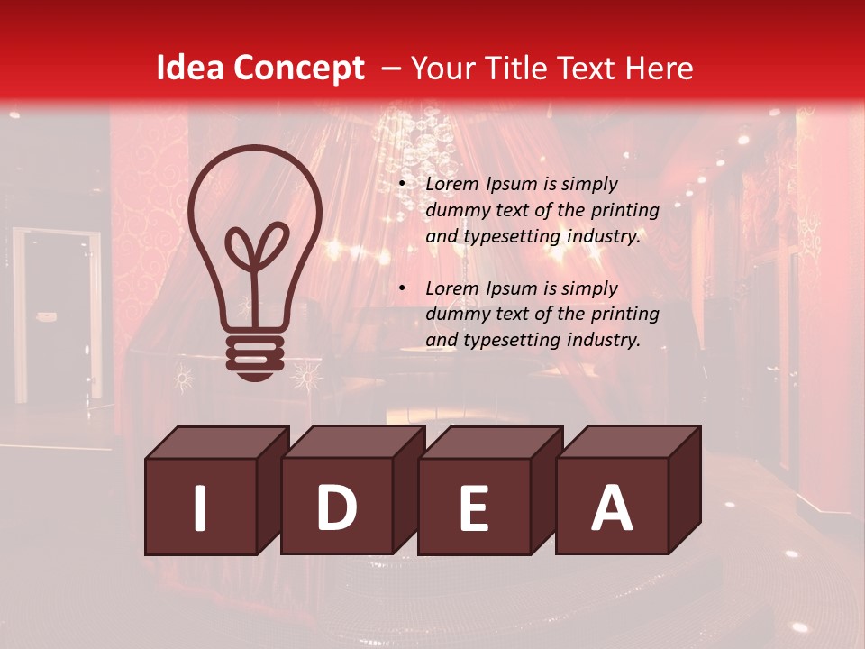Style Wealth Lamp PowerPoint Template