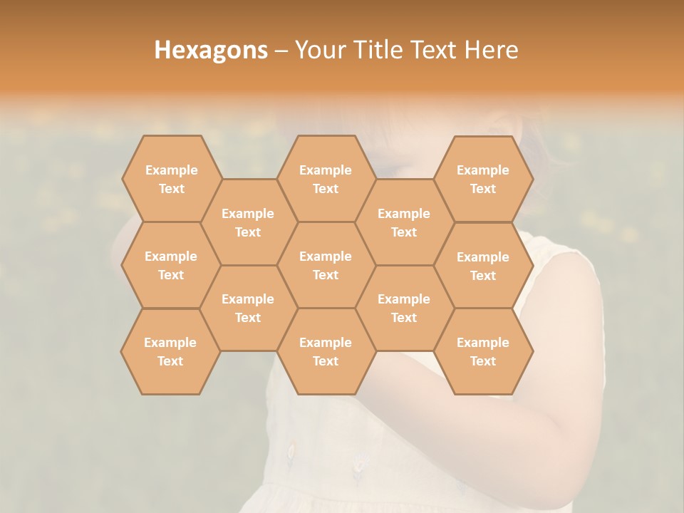 Magnifying Glass Child PowerPoint Template