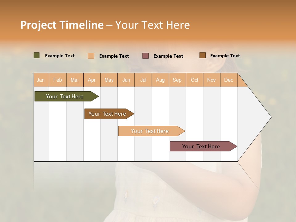 Magnifying Glass Child PowerPoint Template
