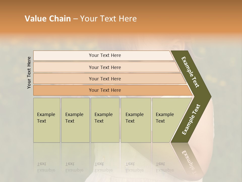 Magnifying Glass Child PowerPoint Template