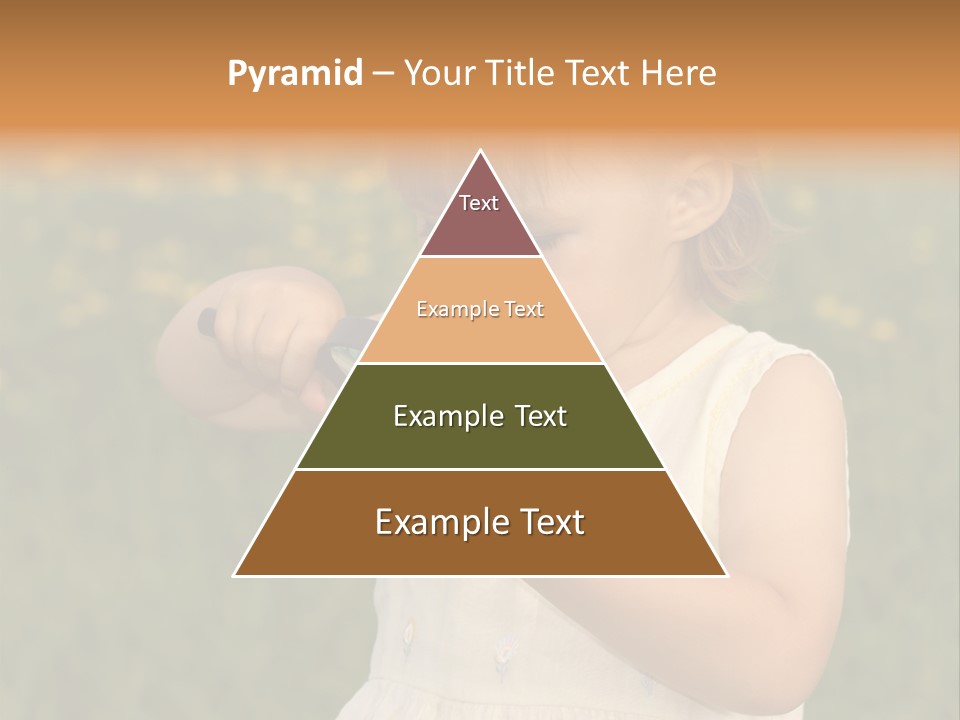 Magnifying Glass Child PowerPoint Template