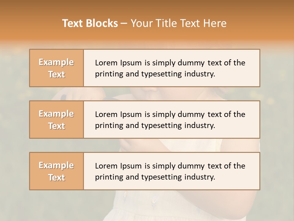 Magnifying Glass Child PowerPoint Template