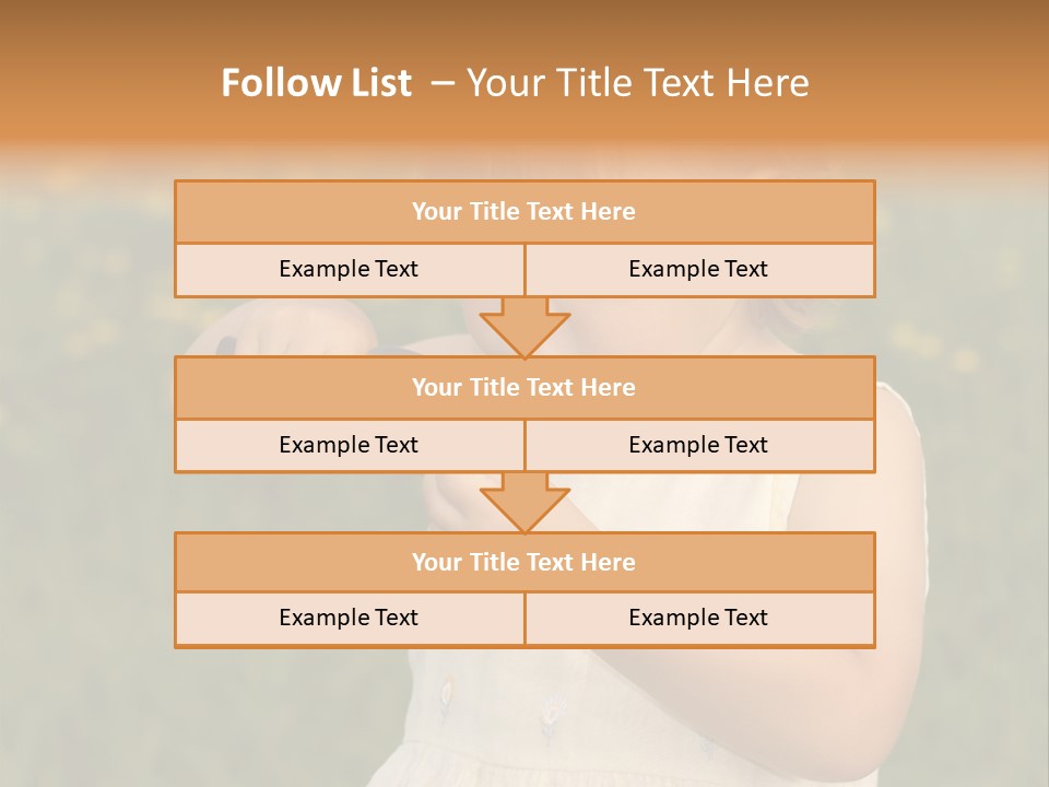 Magnifying Glass Child PowerPoint Template