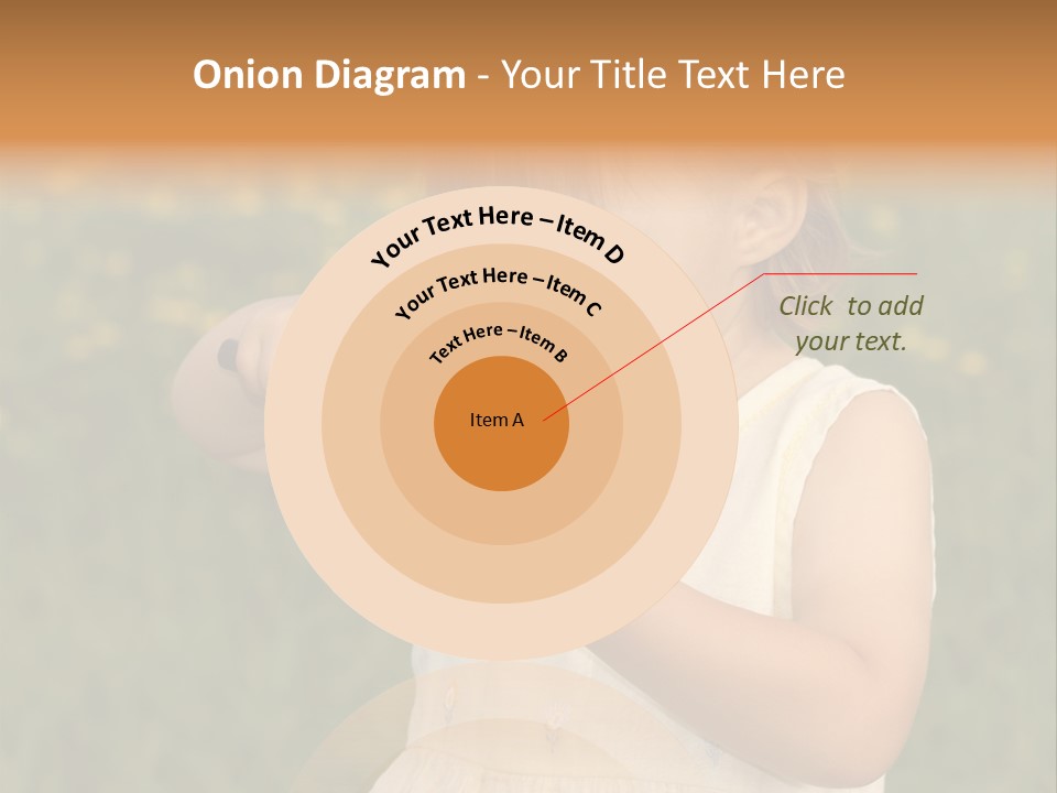 Magnifying Glass Child PowerPoint Template