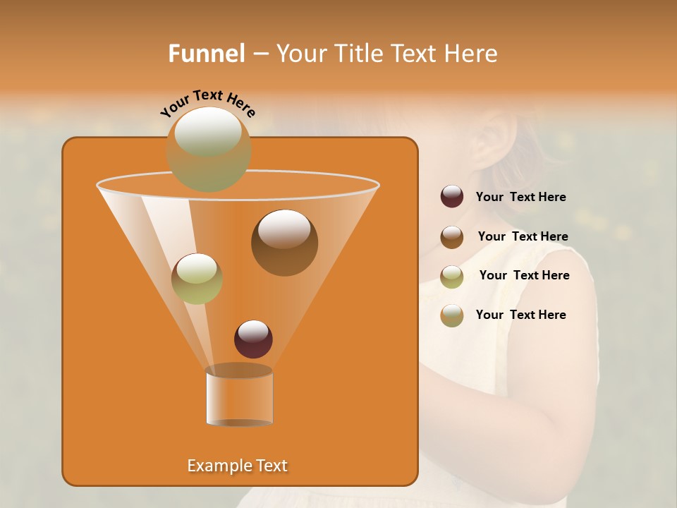 Magnifying Glass Child PowerPoint Template