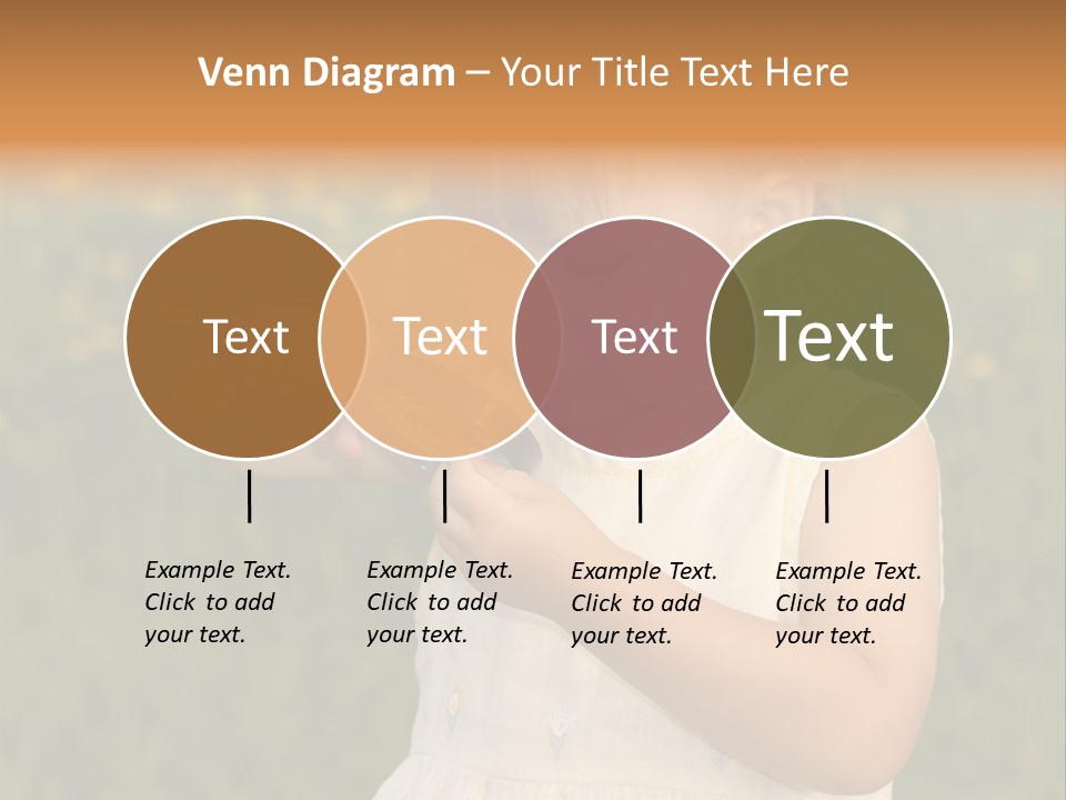 Magnifying Glass Child PowerPoint Template