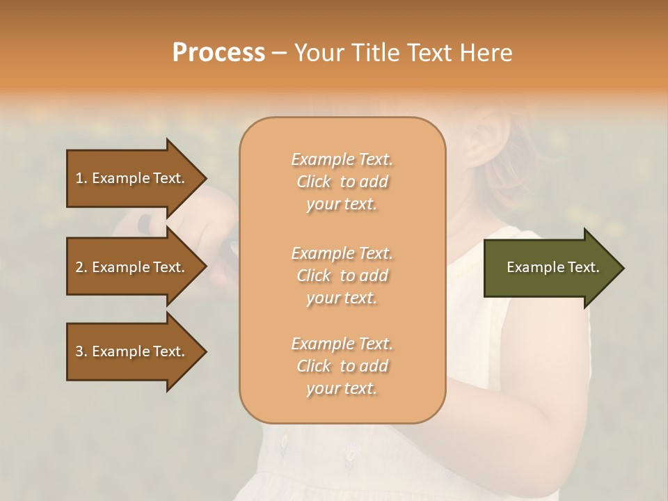 Magnifying Glass Child PowerPoint Template