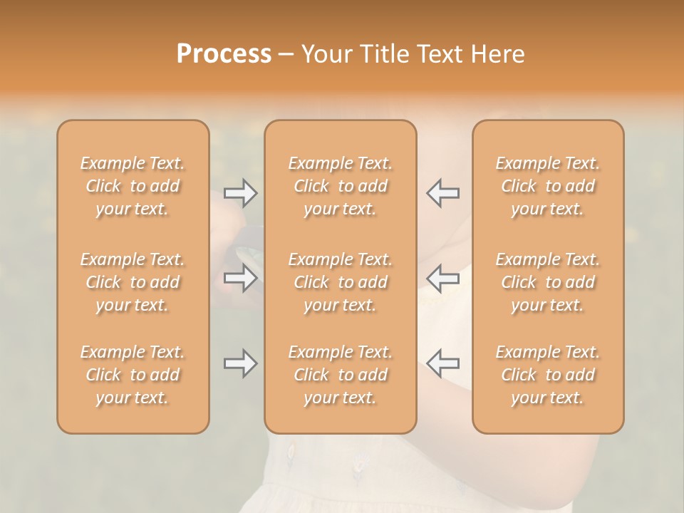Magnifying Glass Child PowerPoint Template