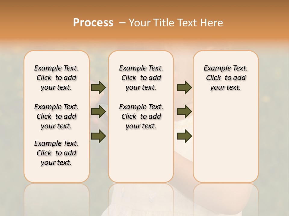 Magnifying Glass Child PowerPoint Template