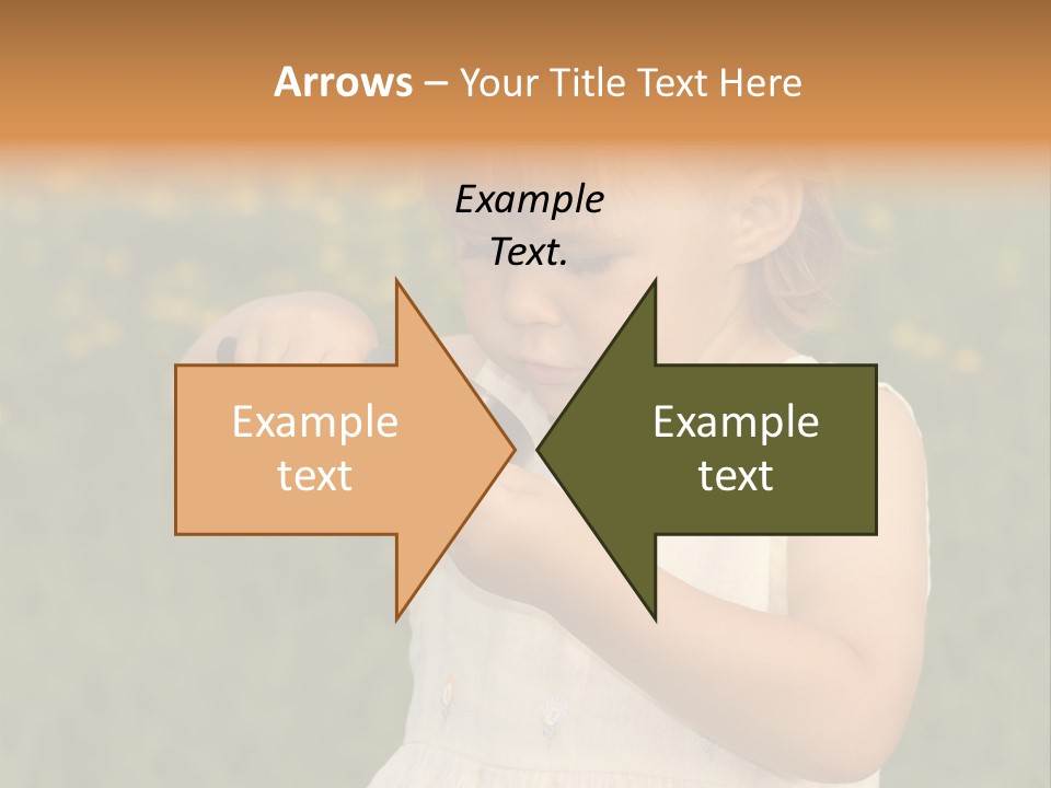 Magnifying Glass Child PowerPoint Template