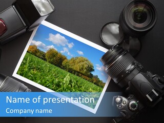 Camera Parts PowerPoint Template