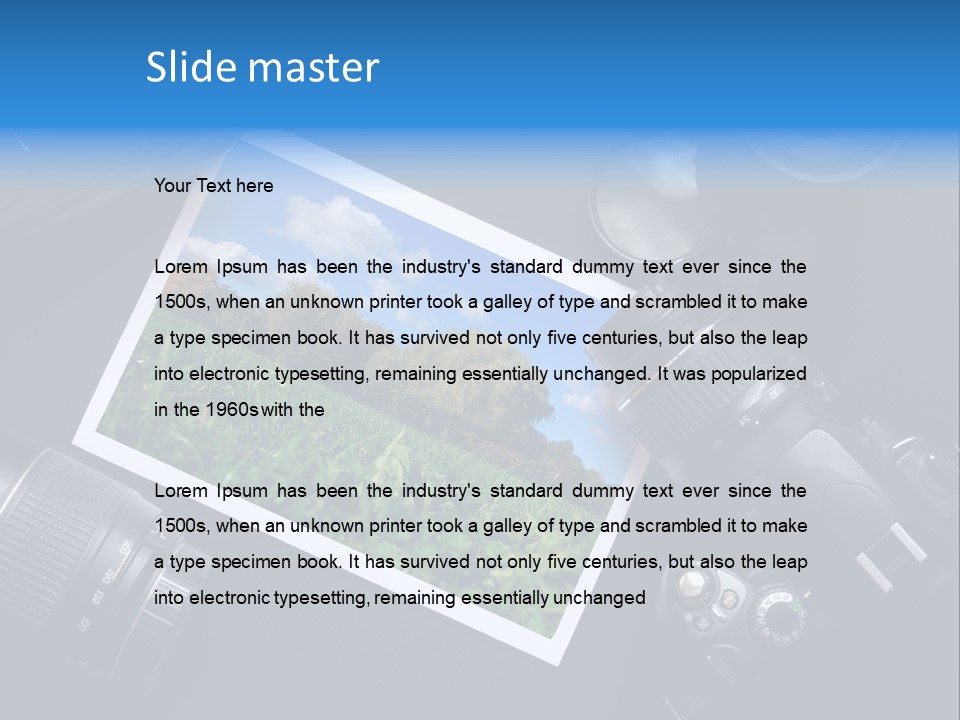 Camera Parts PowerPoint Template