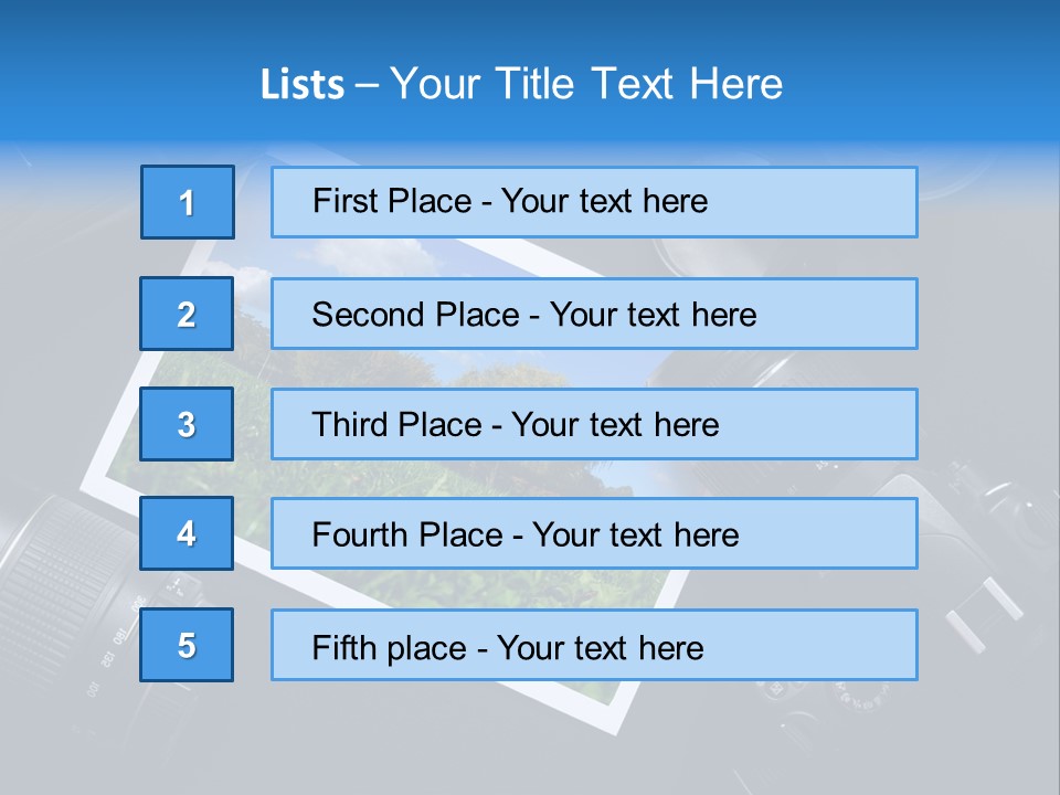 Camera Parts PowerPoint Template