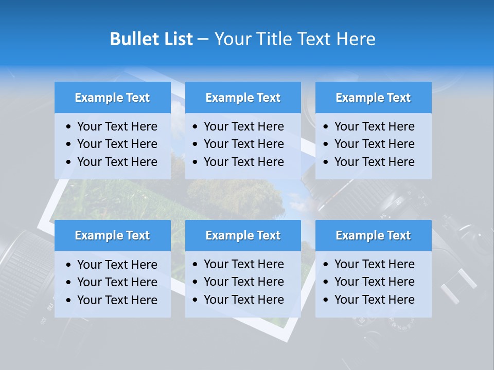 Camera Parts PowerPoint Template