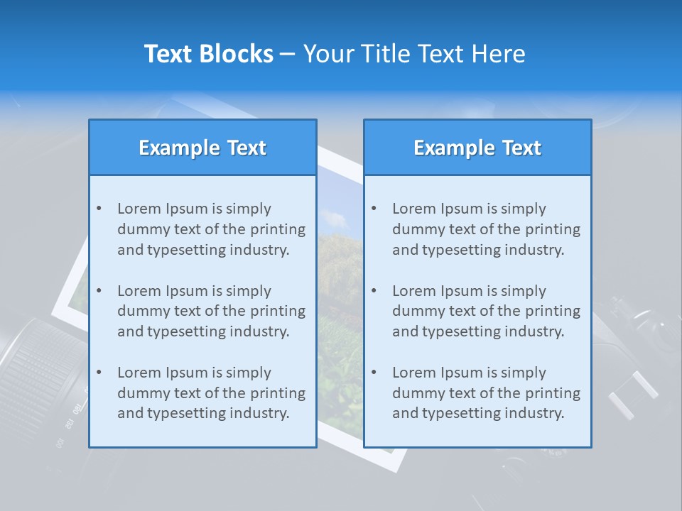 Camera Parts PowerPoint Template