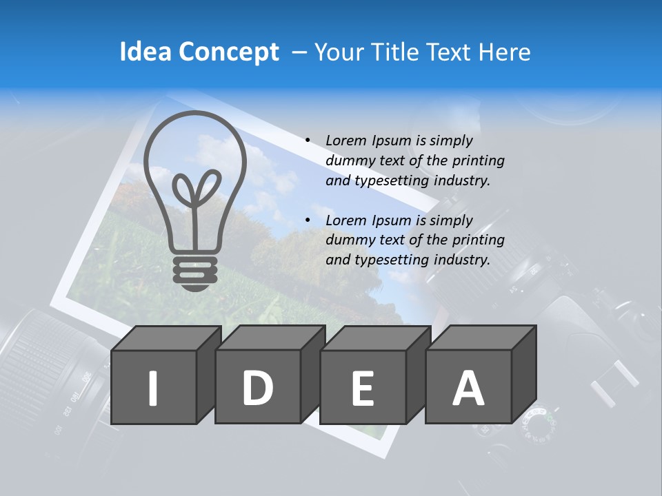 Camera Parts PowerPoint Template