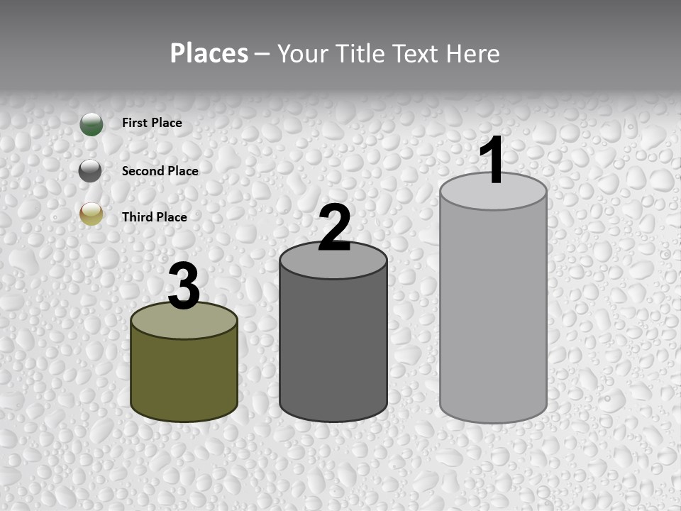 Water Drops On Glass PowerPoint Template