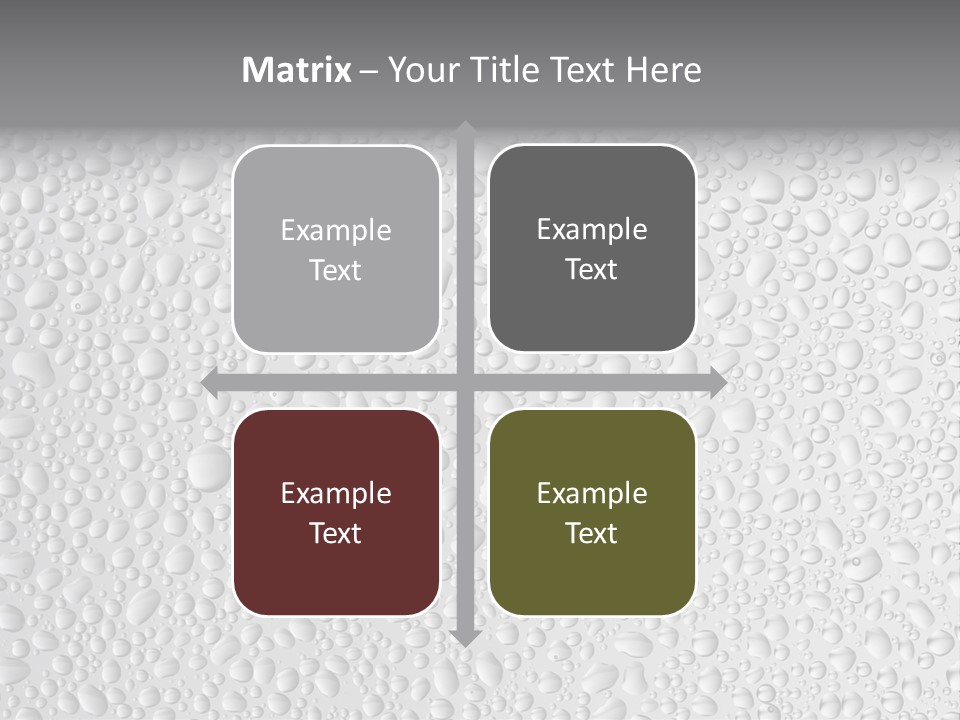 Water Drops On Glass PowerPoint Template