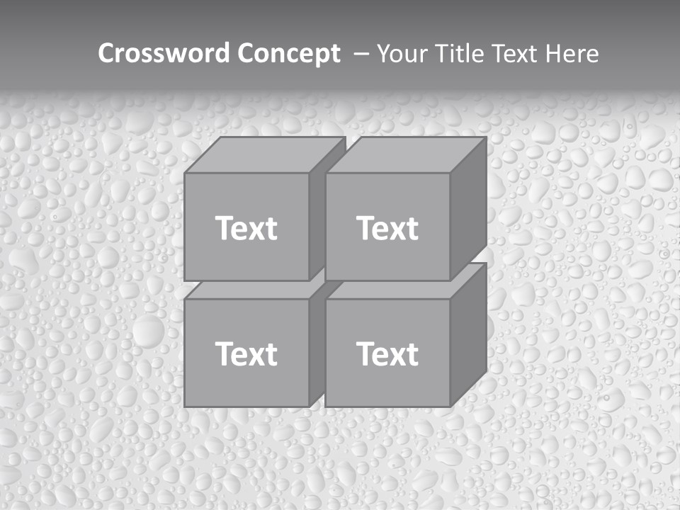 Water Drops On Glass PowerPoint Template