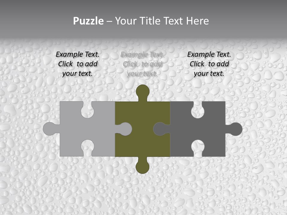 Water Drops On Glass PowerPoint Template