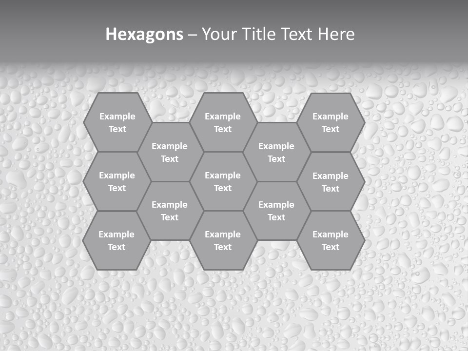 Water Drops On Glass PowerPoint Template