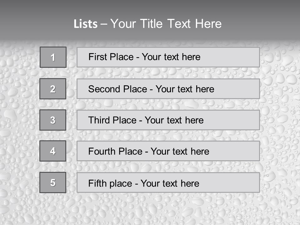 Water Drops On Glass PowerPoint Template