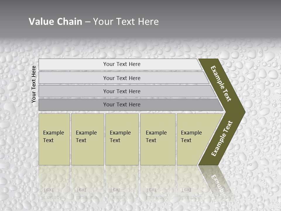 Water Drops On Glass PowerPoint Template