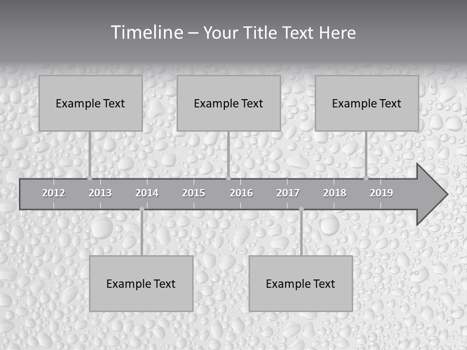 Water Drops On Glass PowerPoint Template