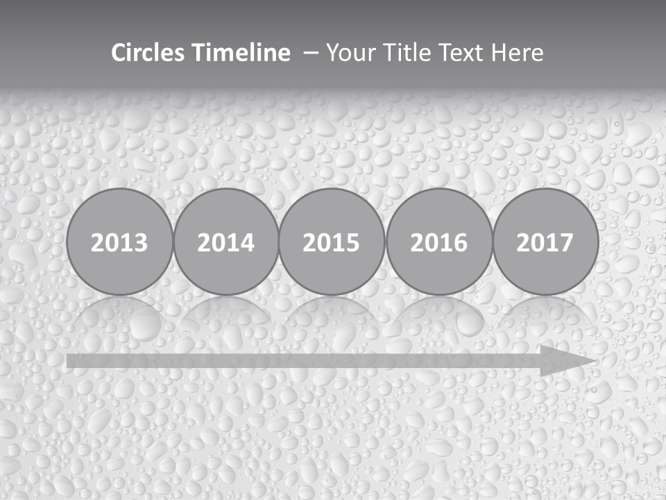 Water Drops On Glass PowerPoint Template