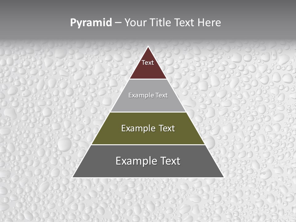 Water Drops On Glass PowerPoint Template