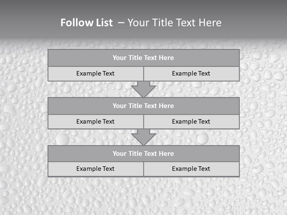 Water Drops On Glass PowerPoint Template