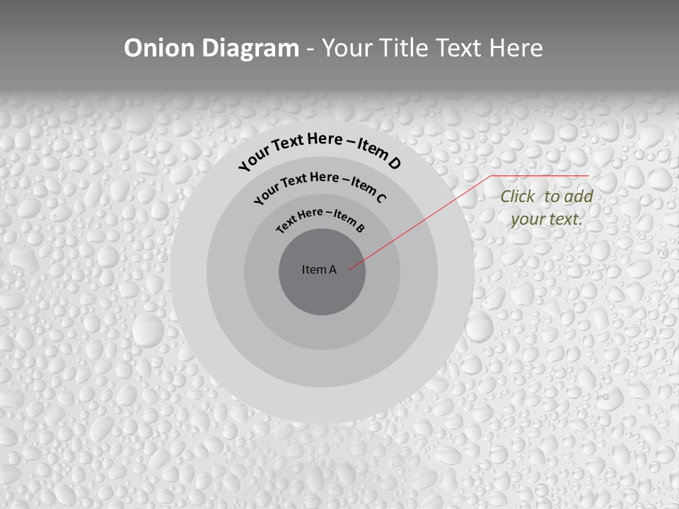 Water Drops On Glass PowerPoint Template