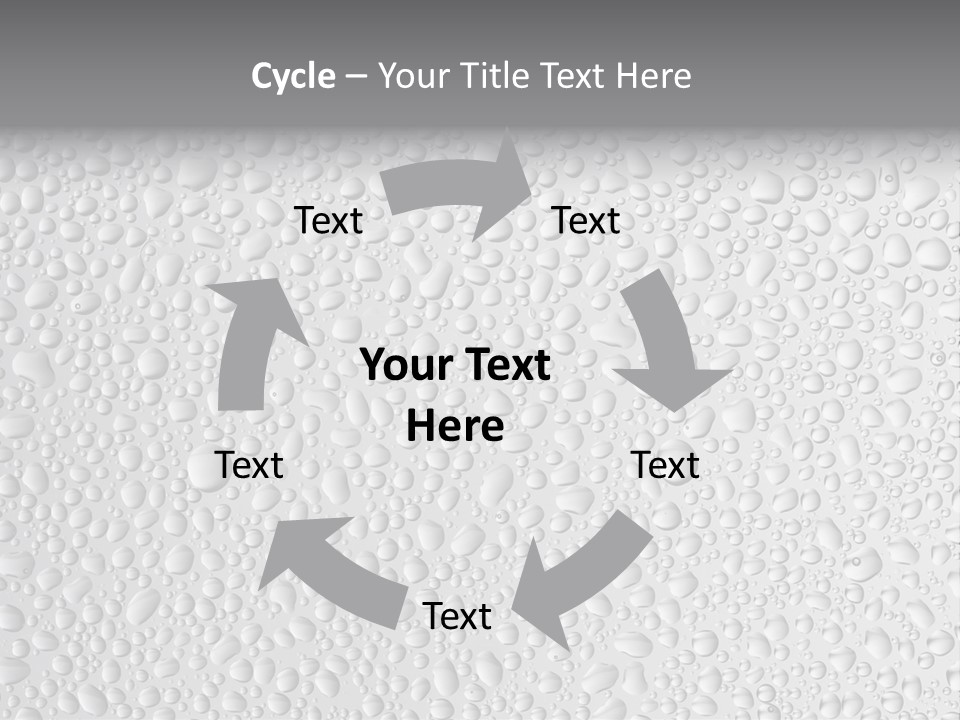 Water Drops On Glass PowerPoint Template