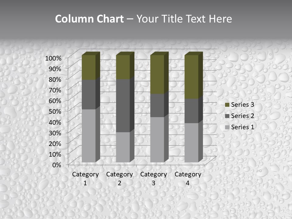 Water Drops On Glass PowerPoint Template