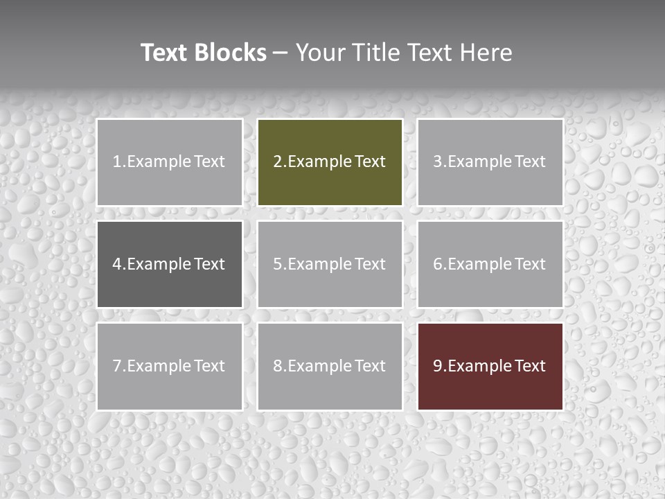 Water Drops On Glass PowerPoint Template