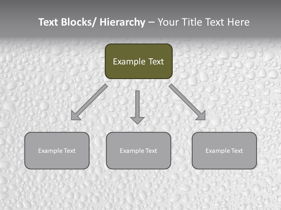 Water Drops On Glass PowerPoint Template