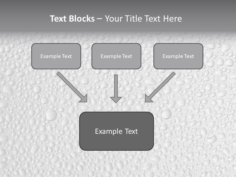 Water Drops On Glass PowerPoint Template