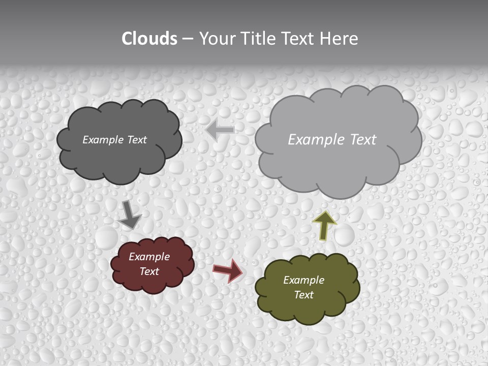 Water Drops On Glass PowerPoint Template