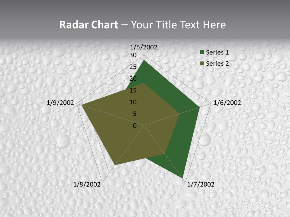 Water Drops On Glass PowerPoint Template