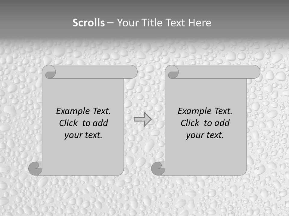 Water Drops On Glass PowerPoint Template