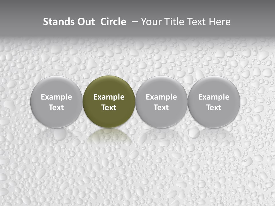 Water Drops On Glass PowerPoint Template