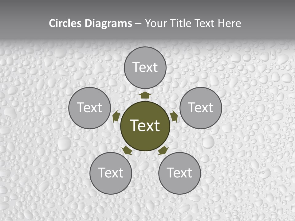 Water Drops On Glass PowerPoint Template