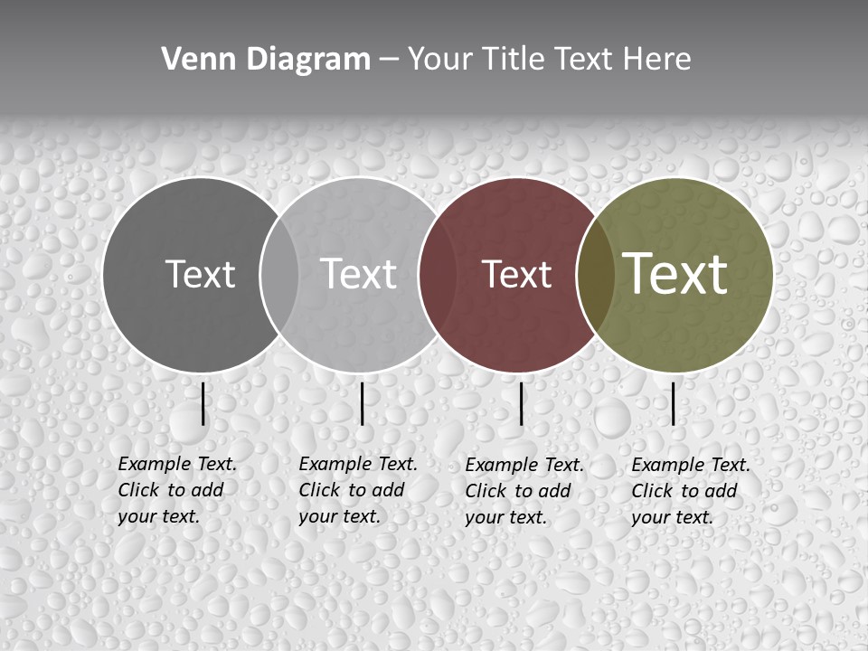 Water Drops On Glass PowerPoint Template
