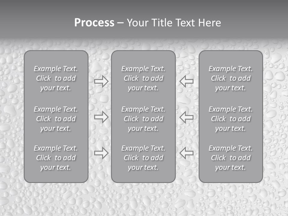 Water Drops On Glass PowerPoint Template