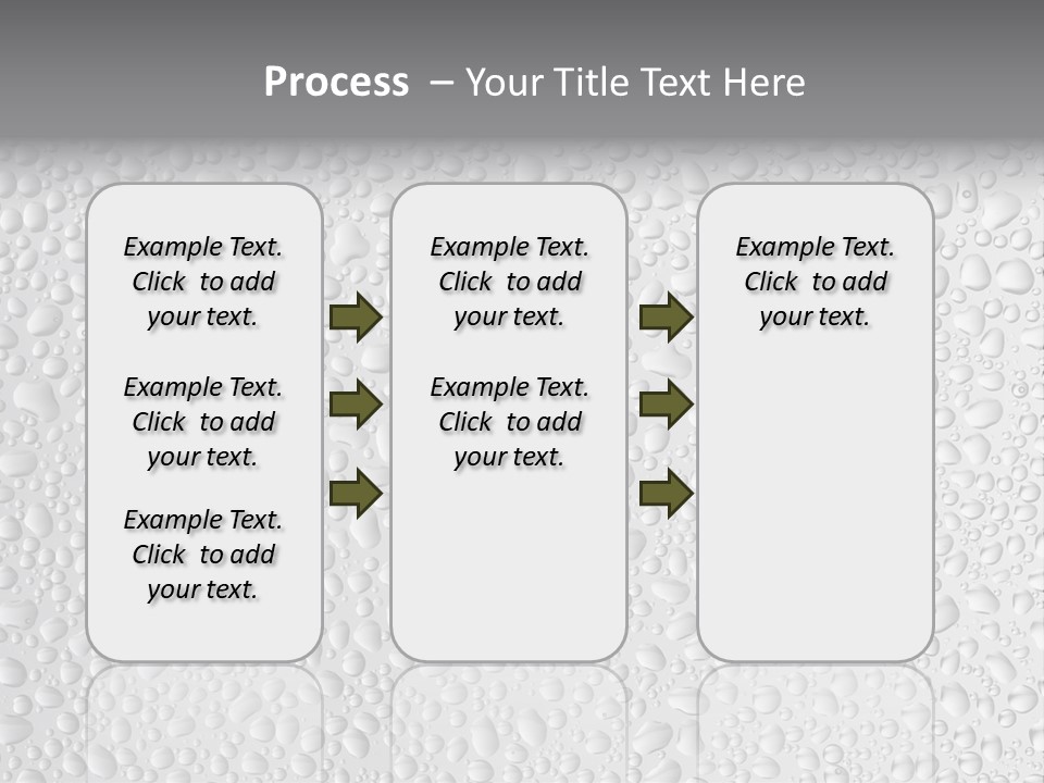 Water Drops On Glass PowerPoint Template