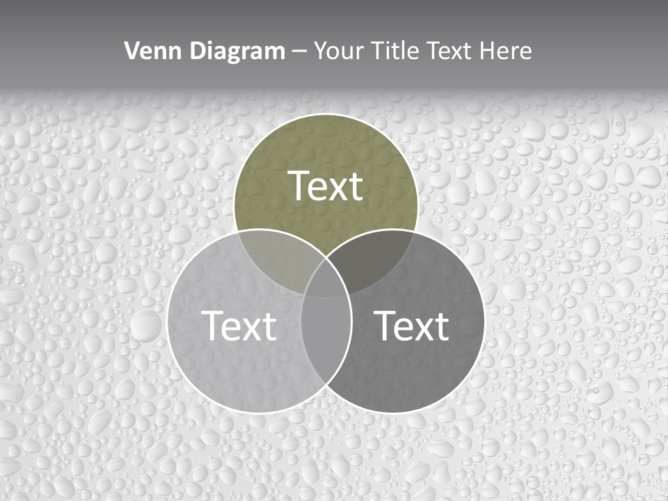 Water Drops On Glass PowerPoint Template